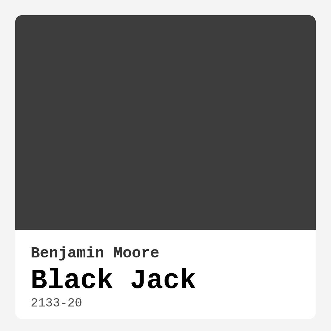 Black Jack 2133-20 by Benjamin Moore