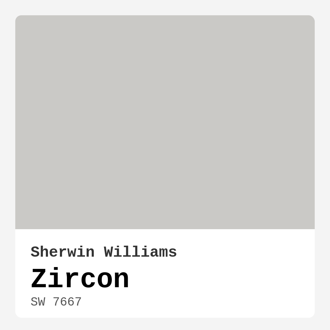 Zircon SW 7667 by Sherwin Williams