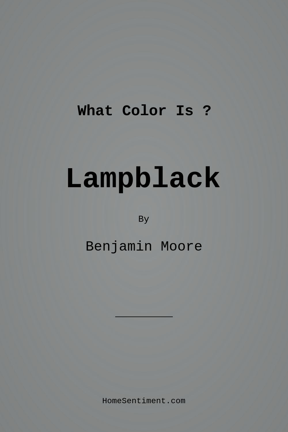 Lampblack CW-695 by Benjamin Moore