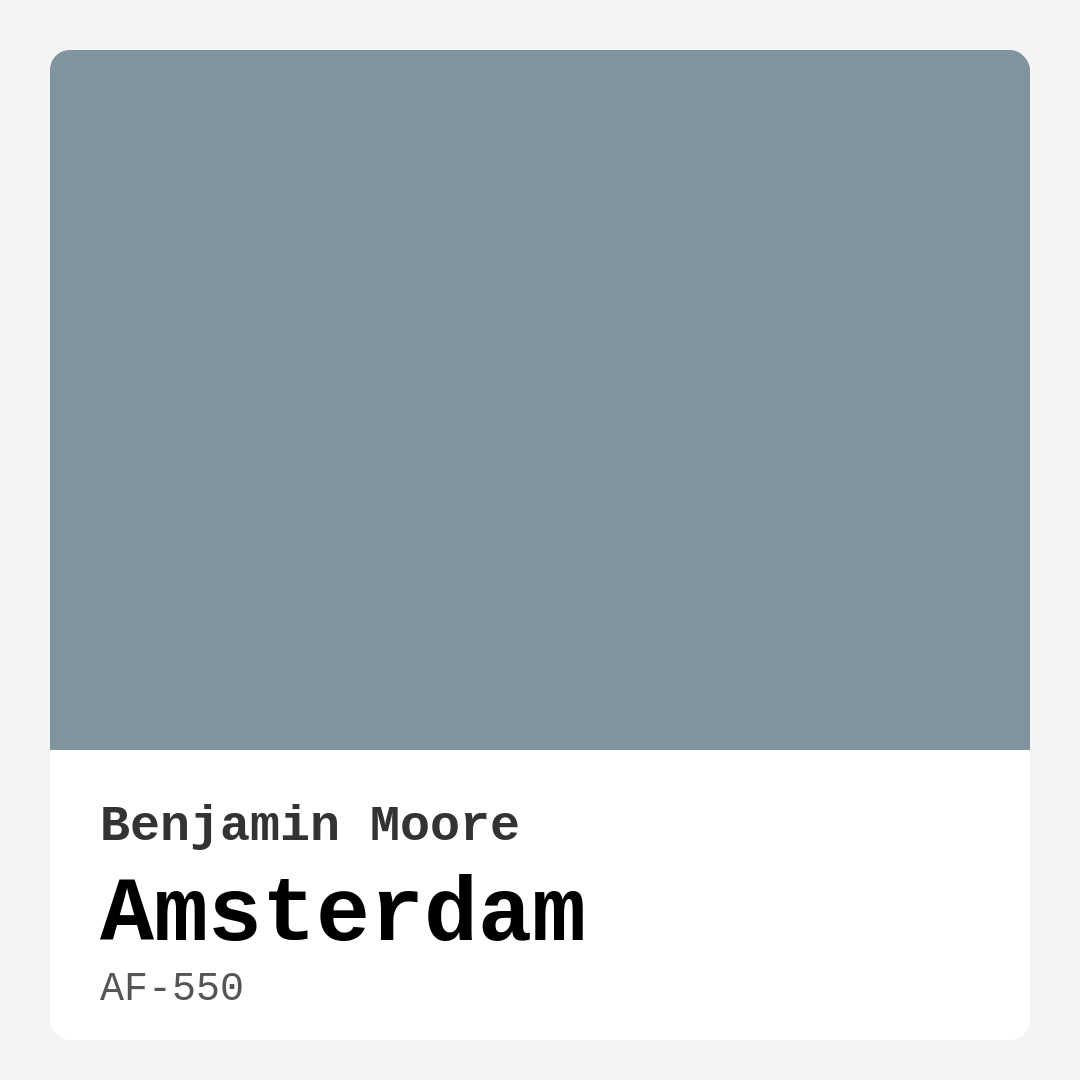 Amsterdam AF-550 by Benjamin Moore