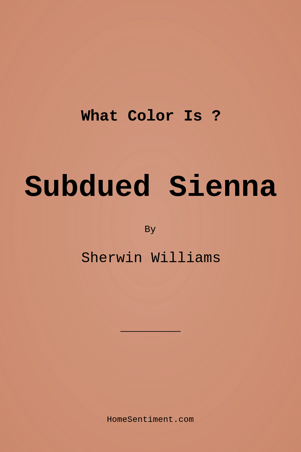 Subdued Sienna SW 9009 by Sherwin Williams