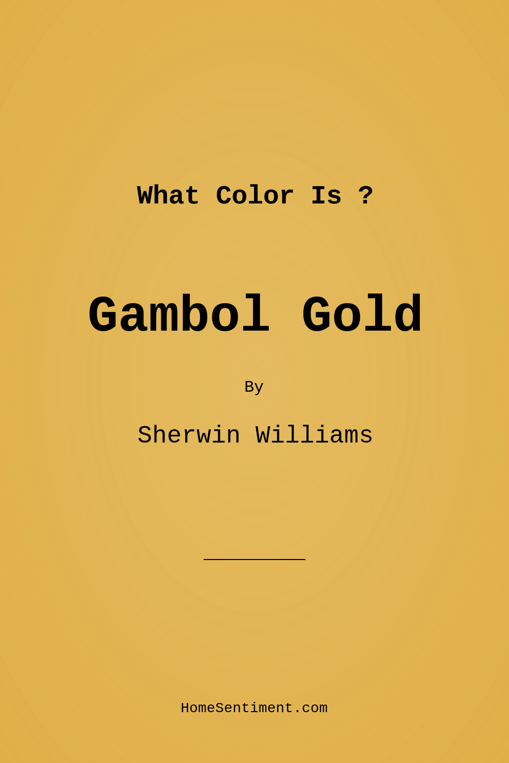 Gambol Gold SW 6690 by Sherwin Williams