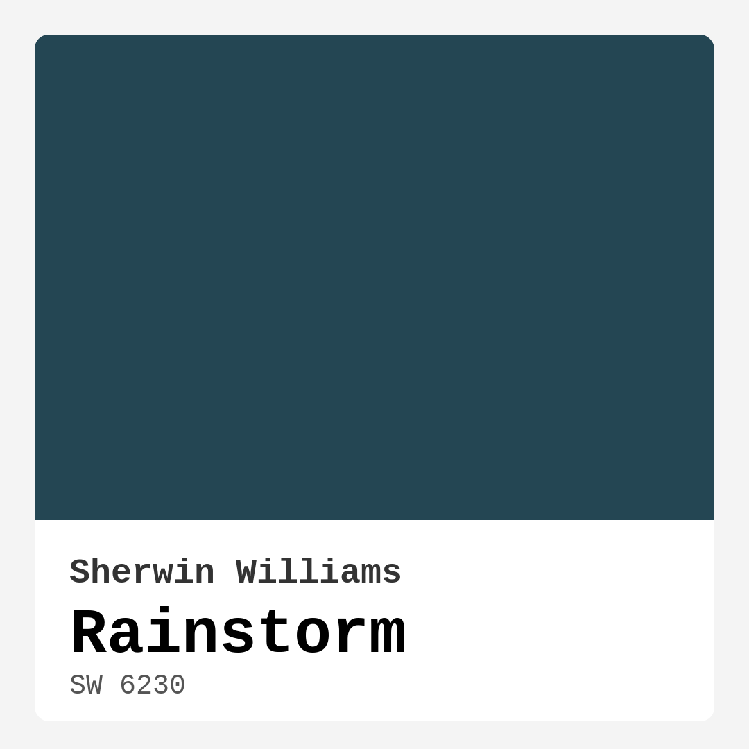 Rainstorm SW 6230 by Sherwin Williams