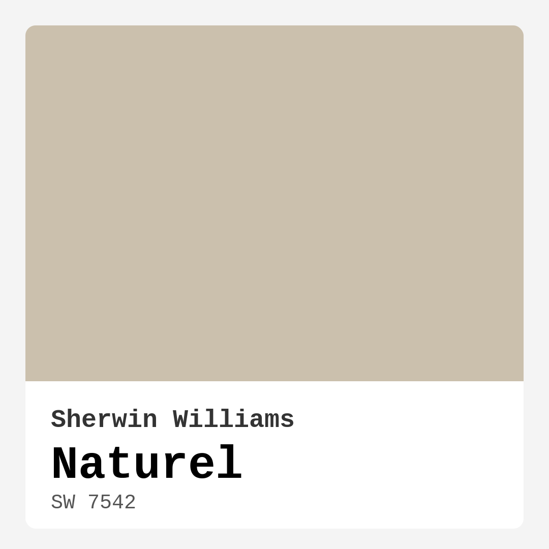 Naturel SW 7542 by Sherwin Williams