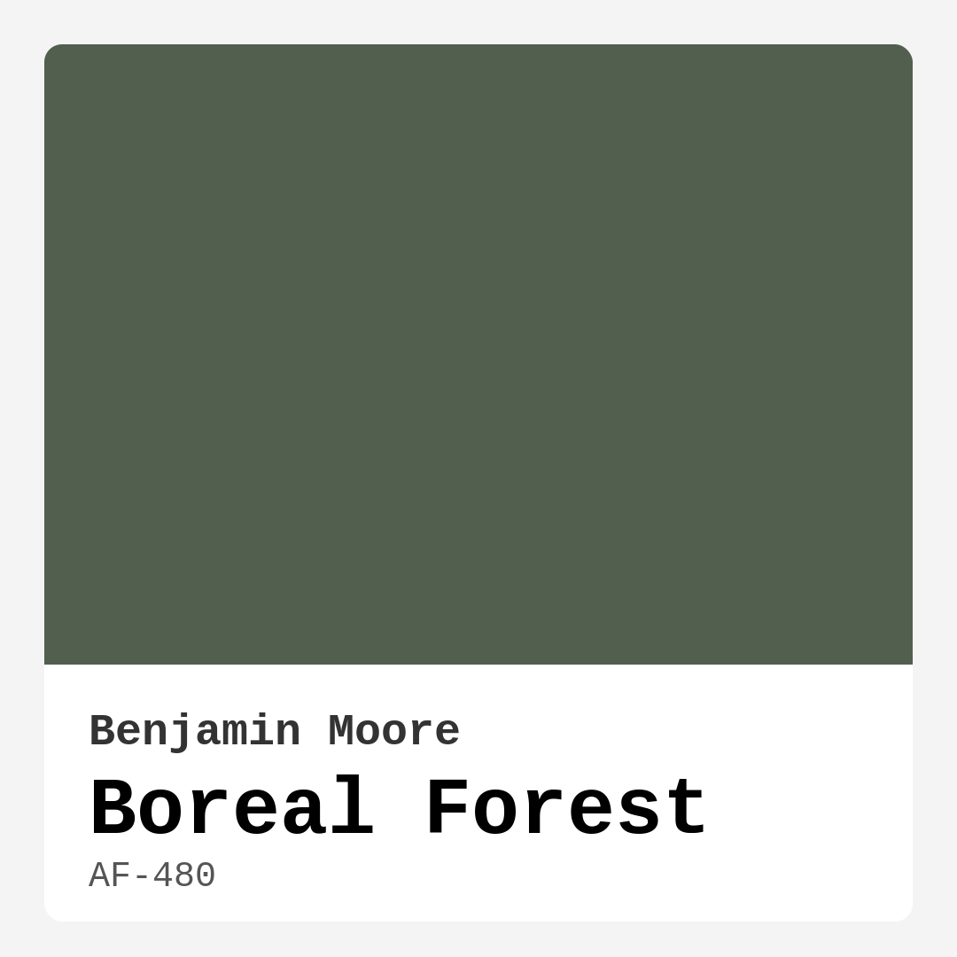 Boreal Forest AF-480 by Benjamin Moore