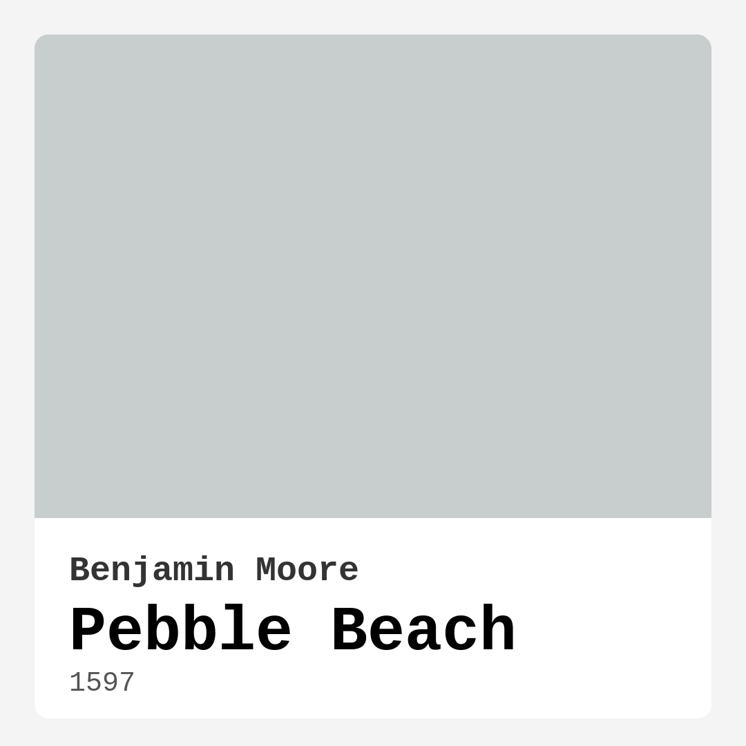 Benjamin Moore Pebble Beach 1597 Real Images