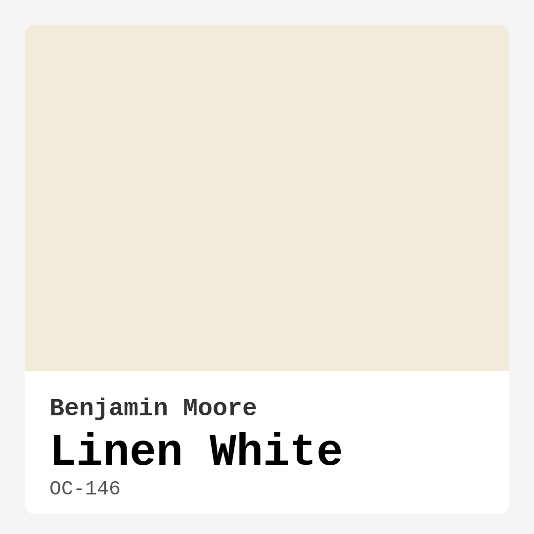 Linen White OC-146 by Benjamin Moore
