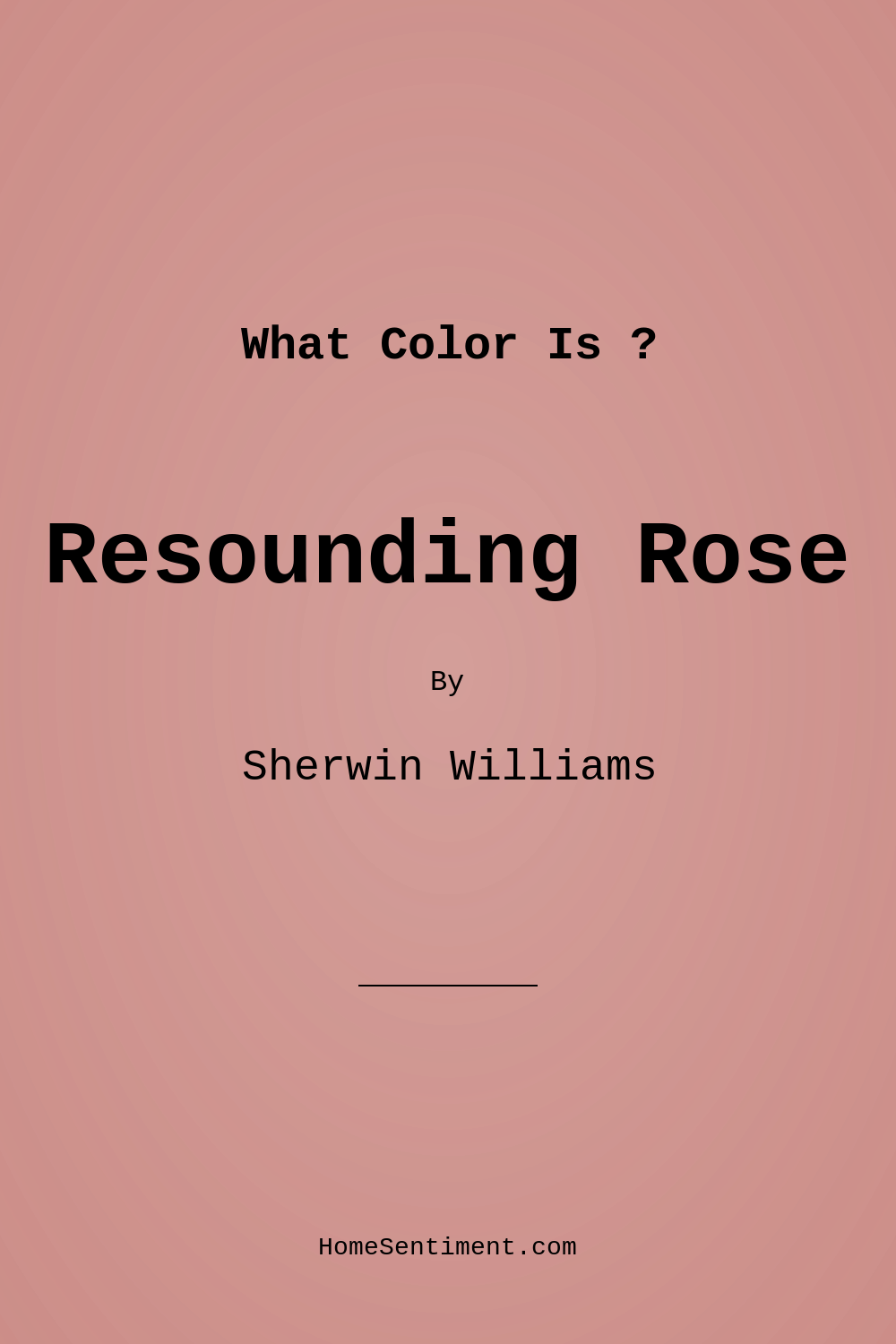 Resounding Rose SW 6318 by Sherwin Williams