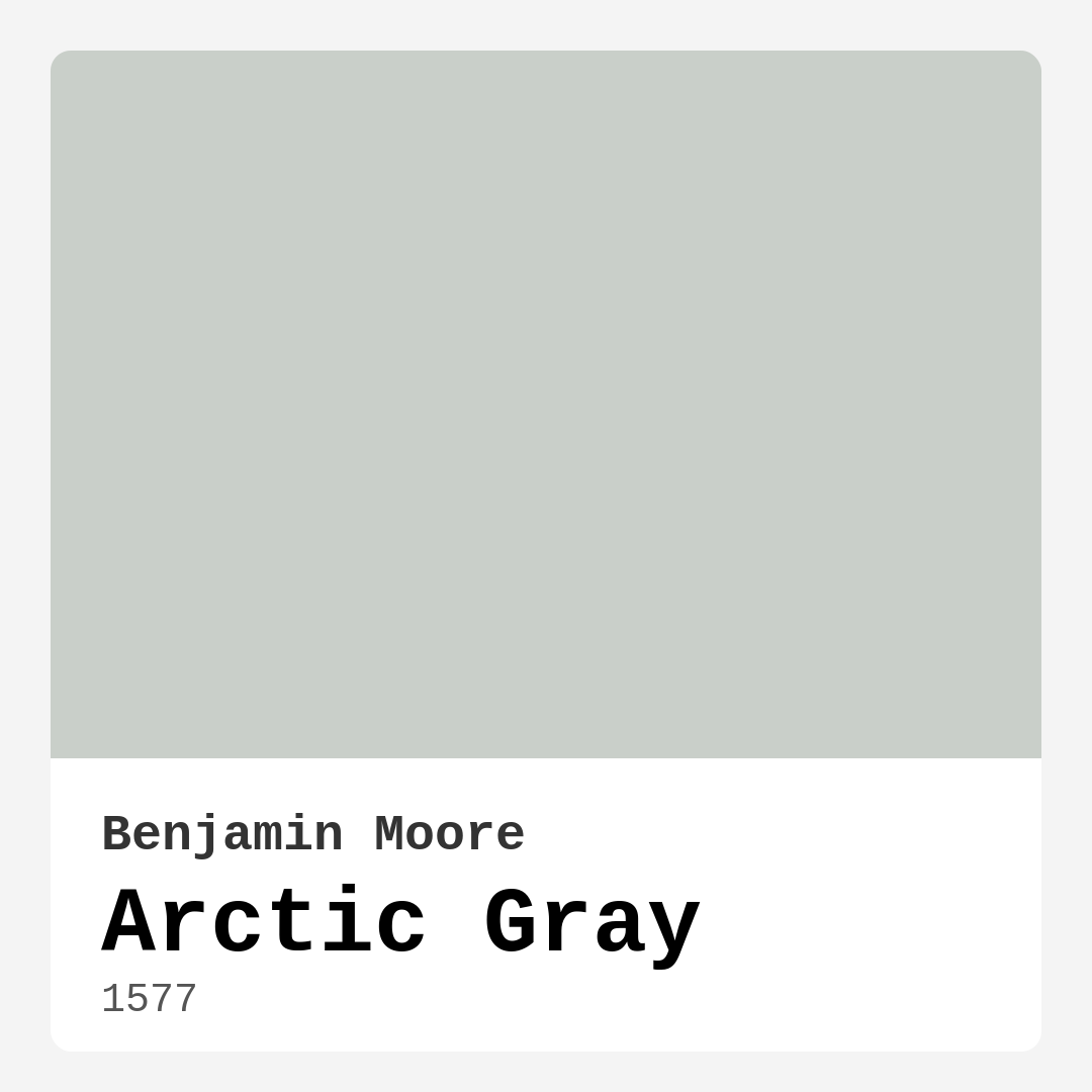 Benjamin Moore Arctic Gray 1577 Real Images