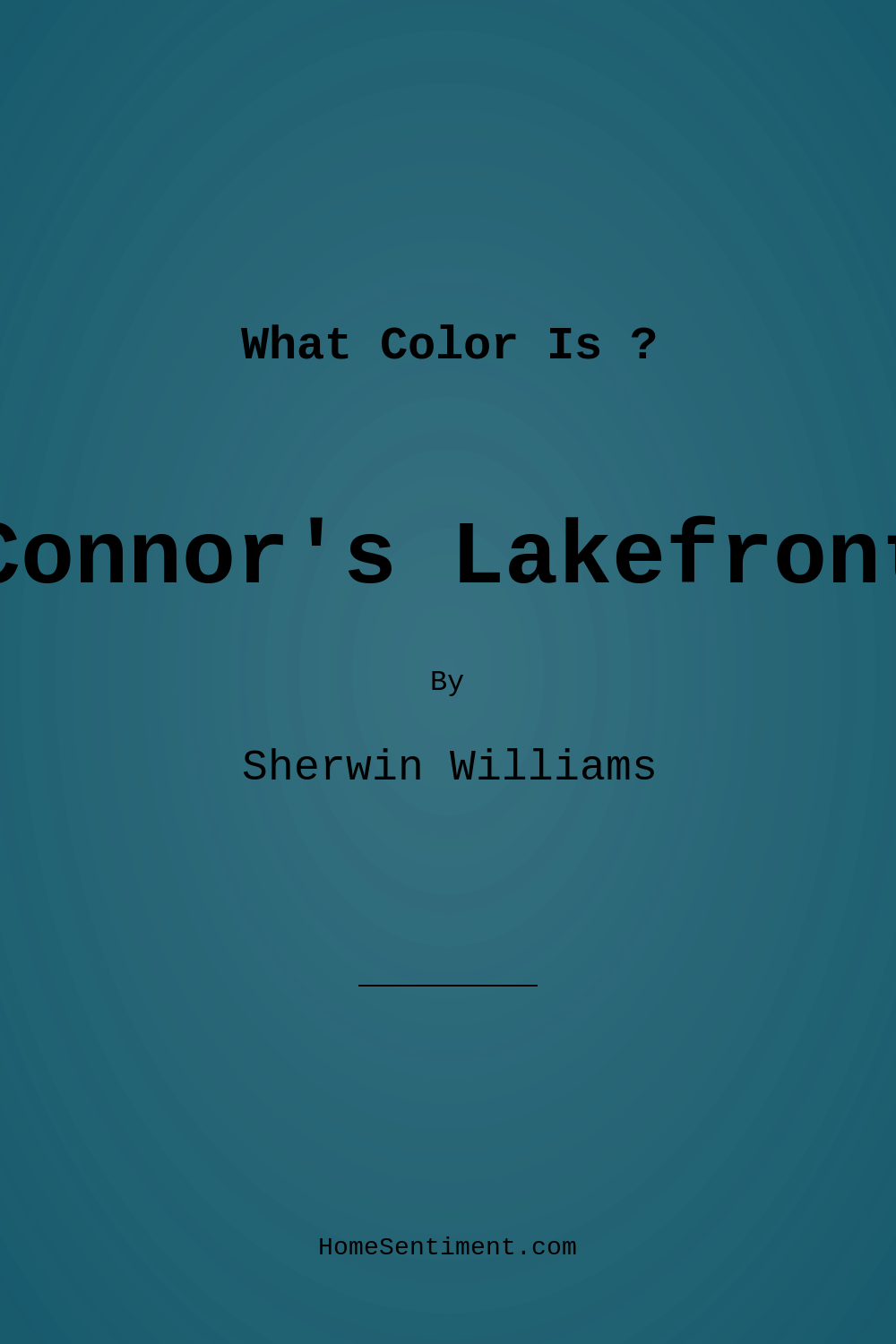 Connor’s Lakefront SW 9060 by Sherwin Williams