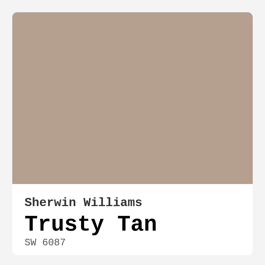 Trusty Tan SW 6087 by Sherwin Williams