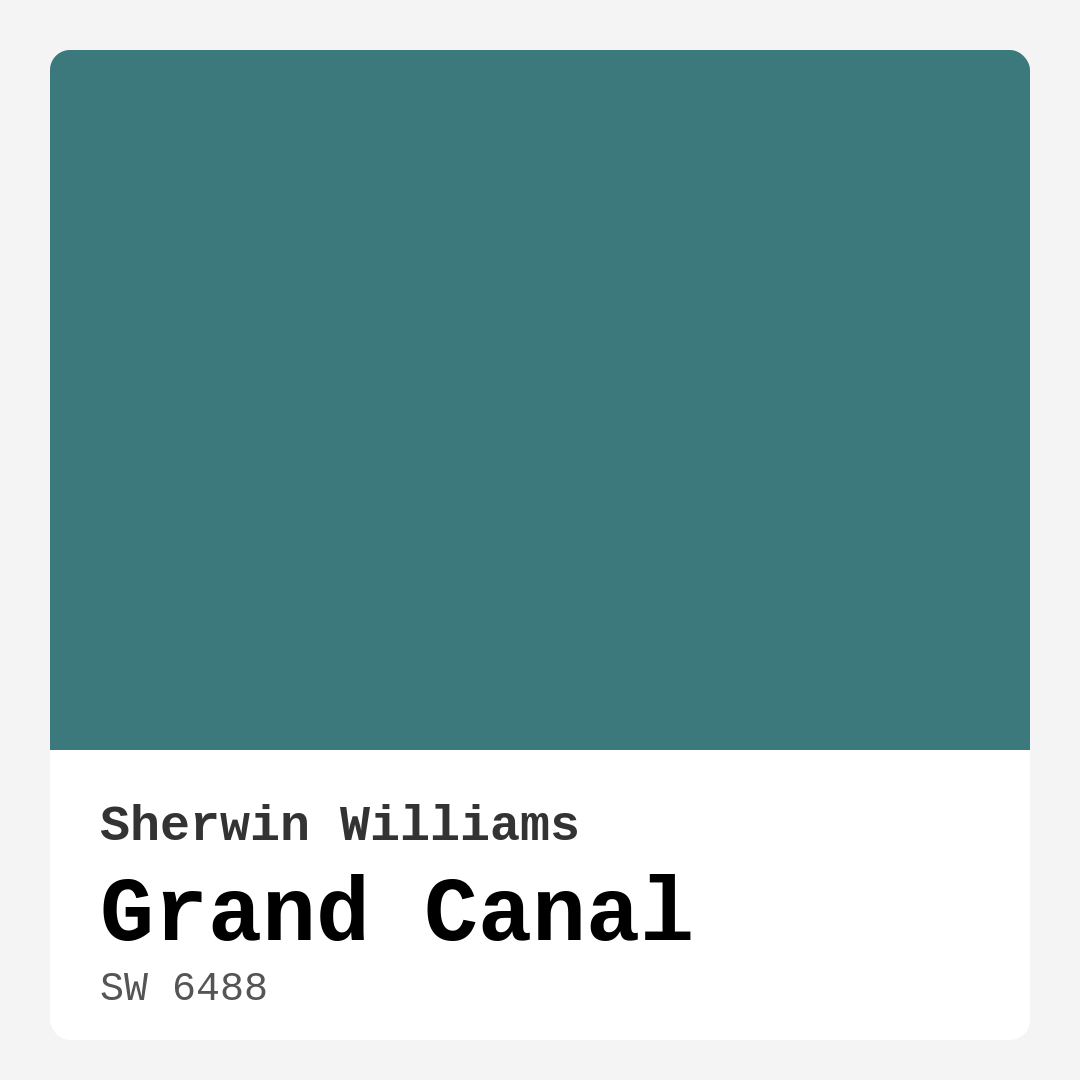 Grand Canal SW 6488 by Sherwin Williams