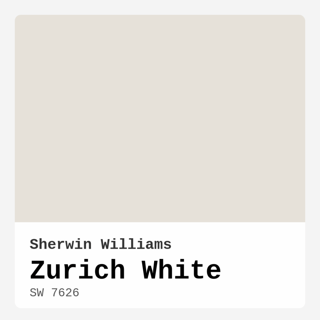 Zurich White SW 7626 by Sherwin Williams