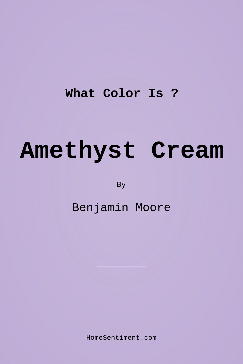 Amethyst Cream 2071-50 by Benjamin Moore