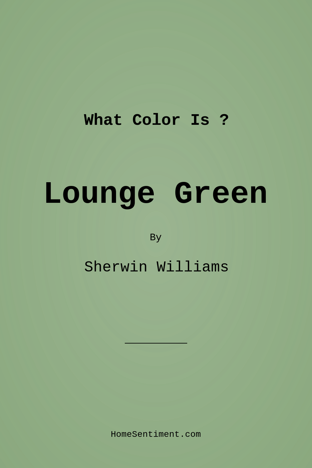 Lounge Green SW 6444 by Sherwin Williams