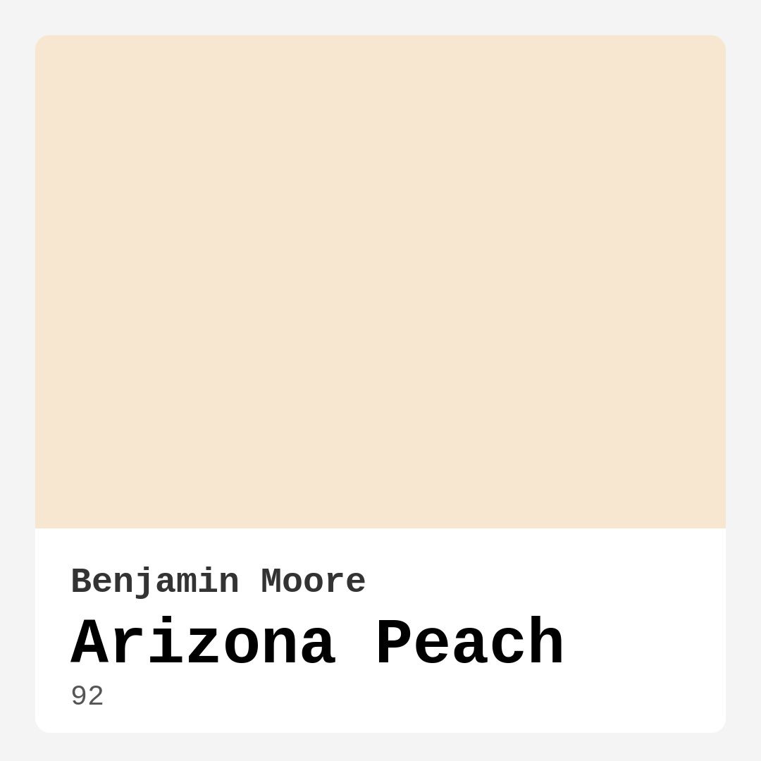 Arizona Peach 92 by Benjamin Moore