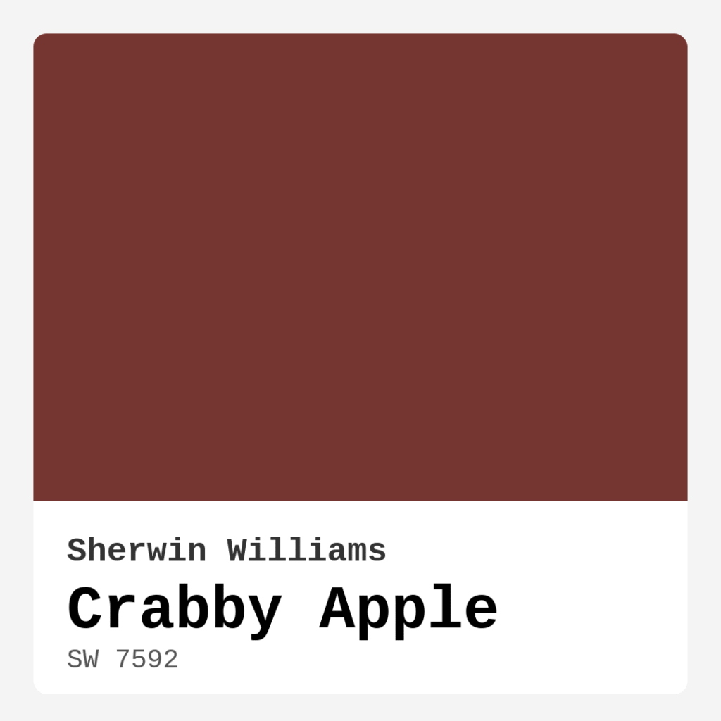 Crabby Apple SW 7592 by Sherwin Williams