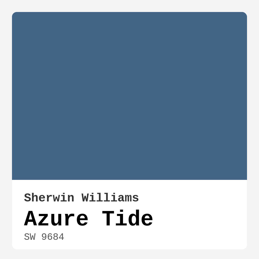 Azure Tide SW 9684 by Sherwin Williams