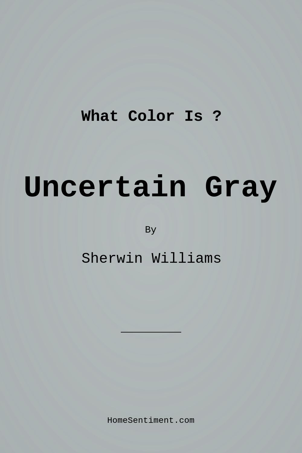 Uncertain Gray SW 6234 by Sherwin Williams