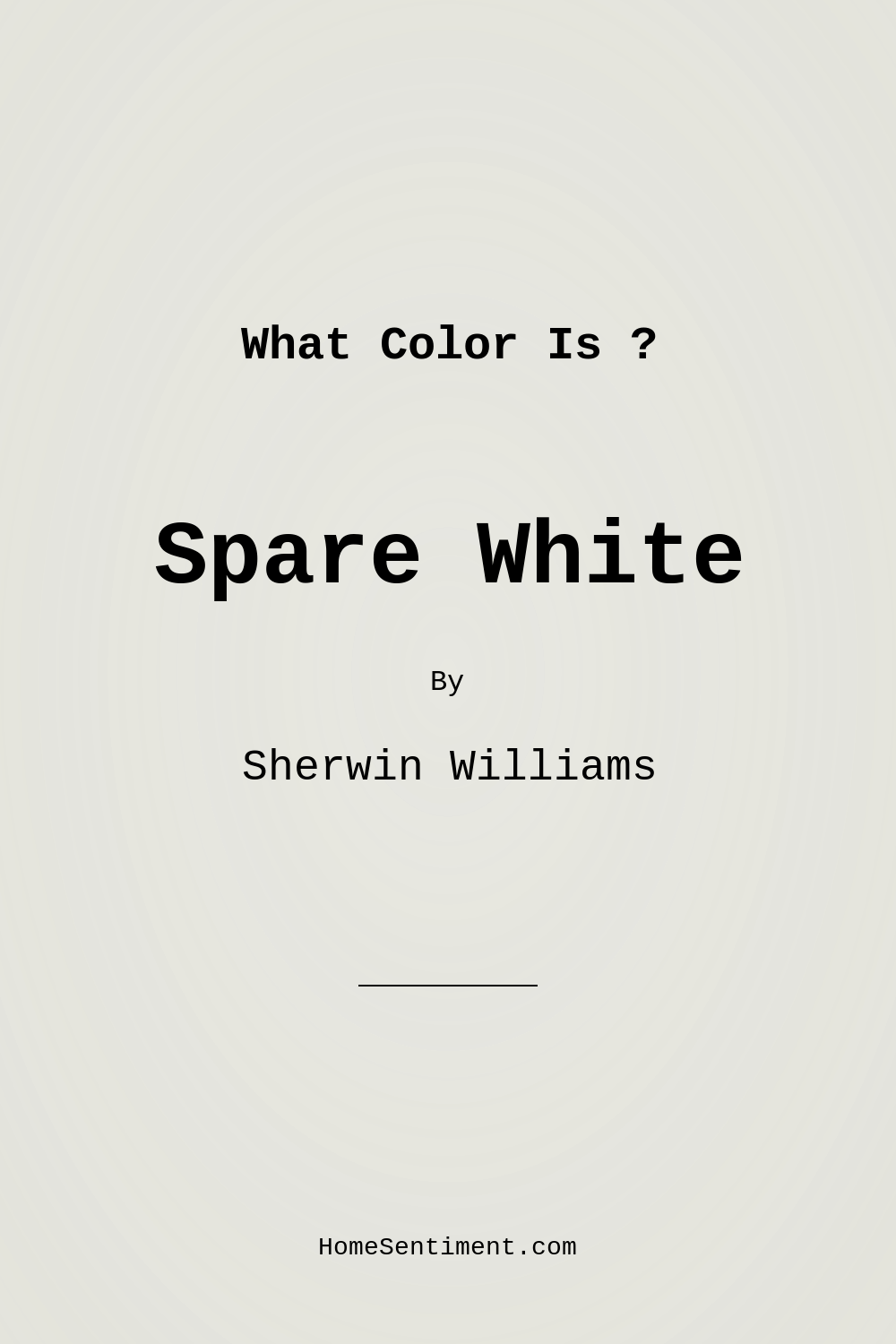 Spare White SW 6203 by Sherwin Williams