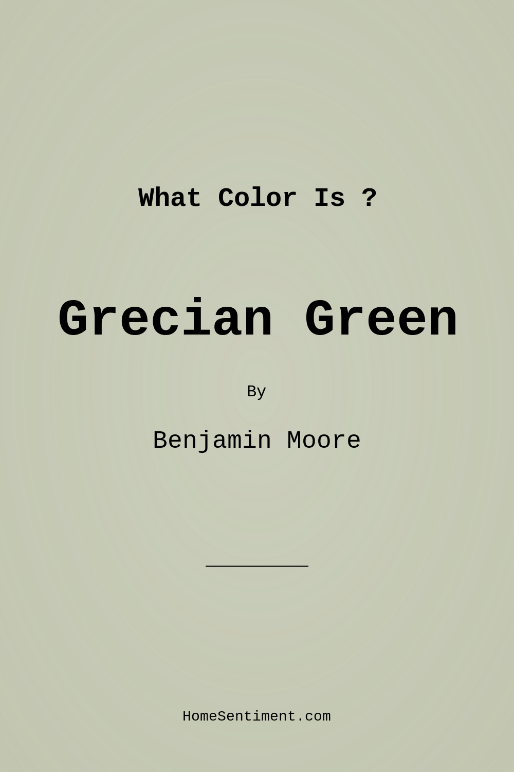 Grecian Green 507 by Benjamin Moore