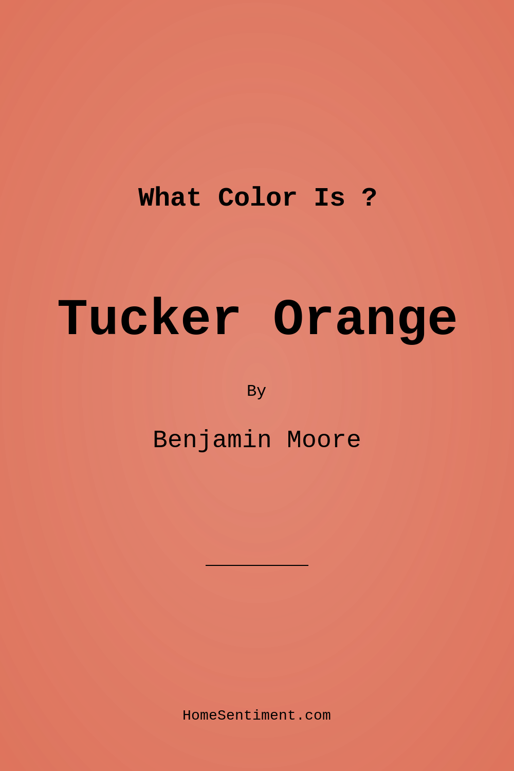 Tucker Orange CW-300 by Benjamin Moore