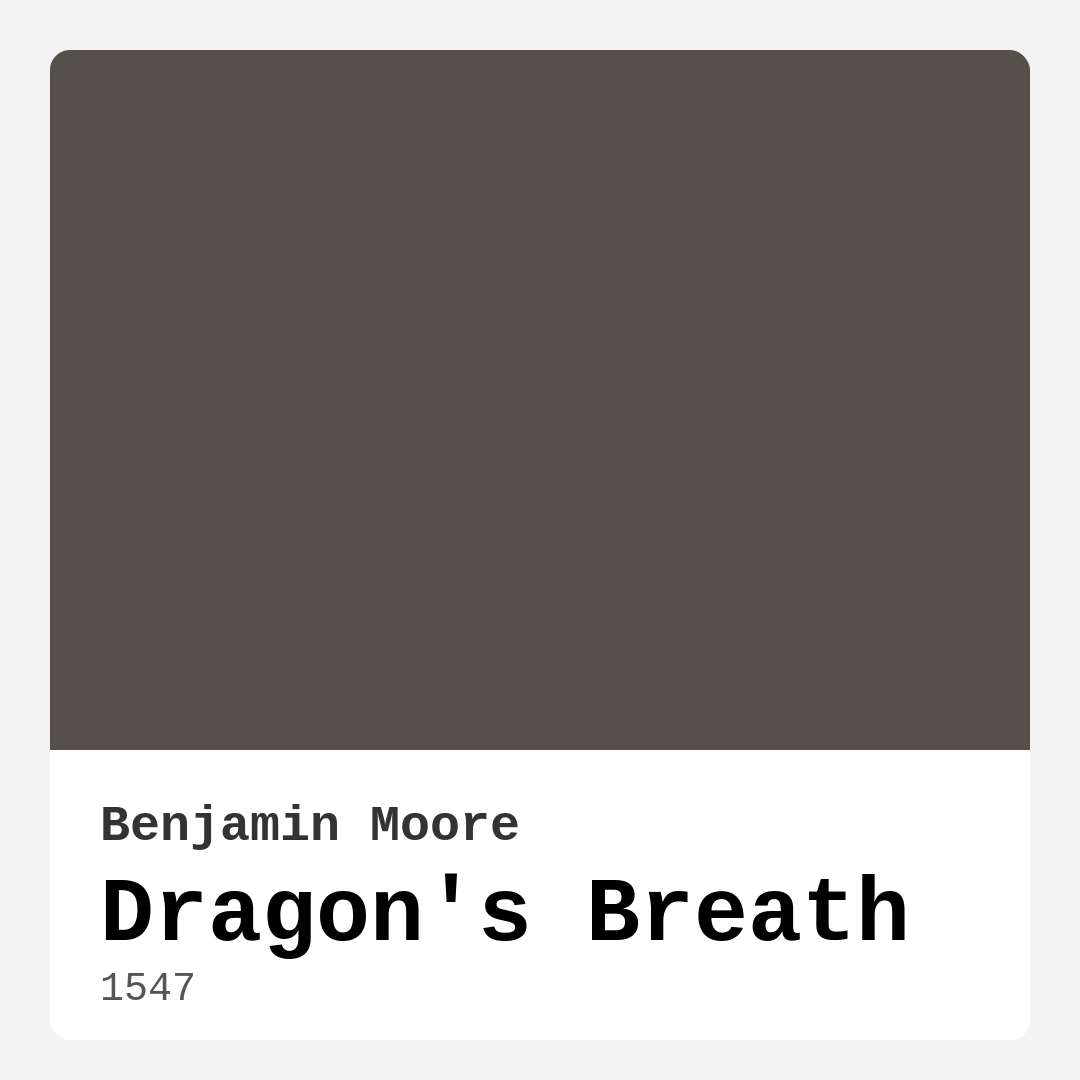 Dragon’s Breath 1547 by Benjamin Moore