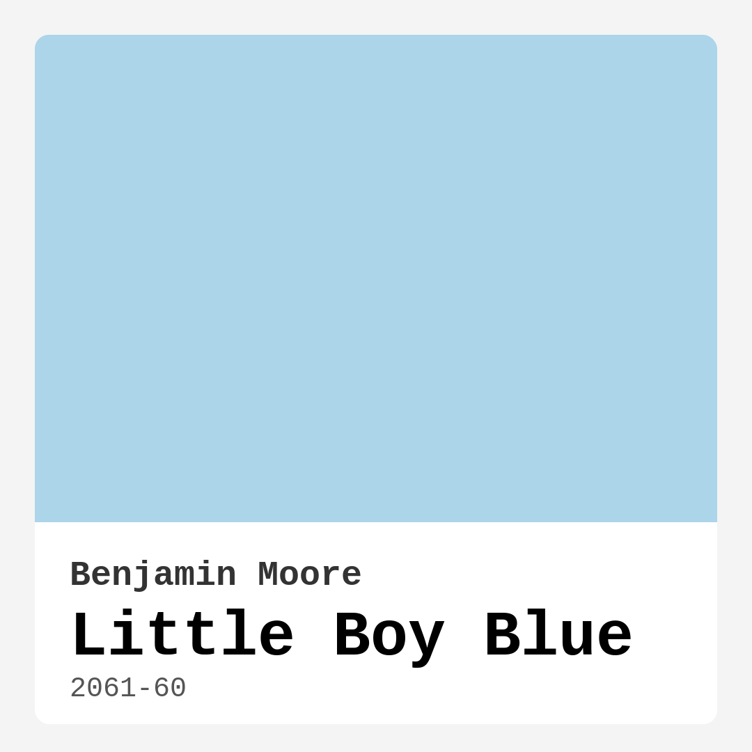 Little Boy Blue 2061-60 by Benjamin Moore