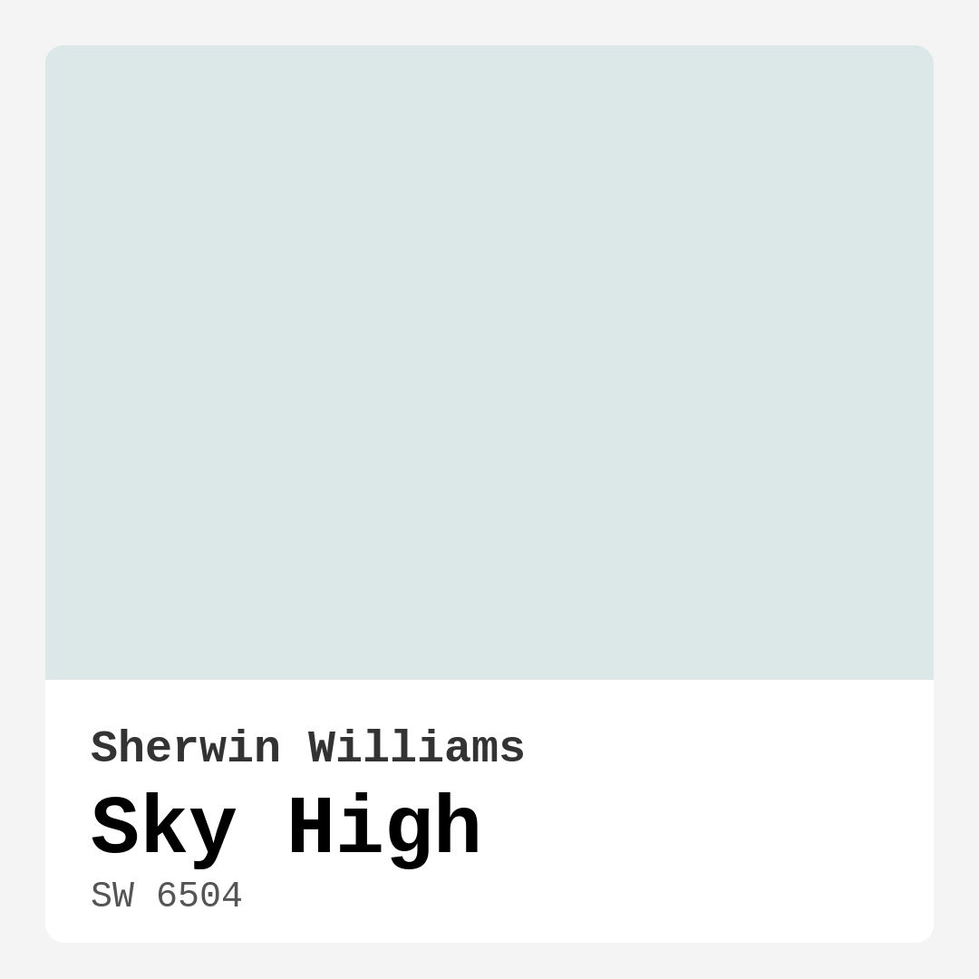 Sky High SW 6504 by Sherwin Williams
