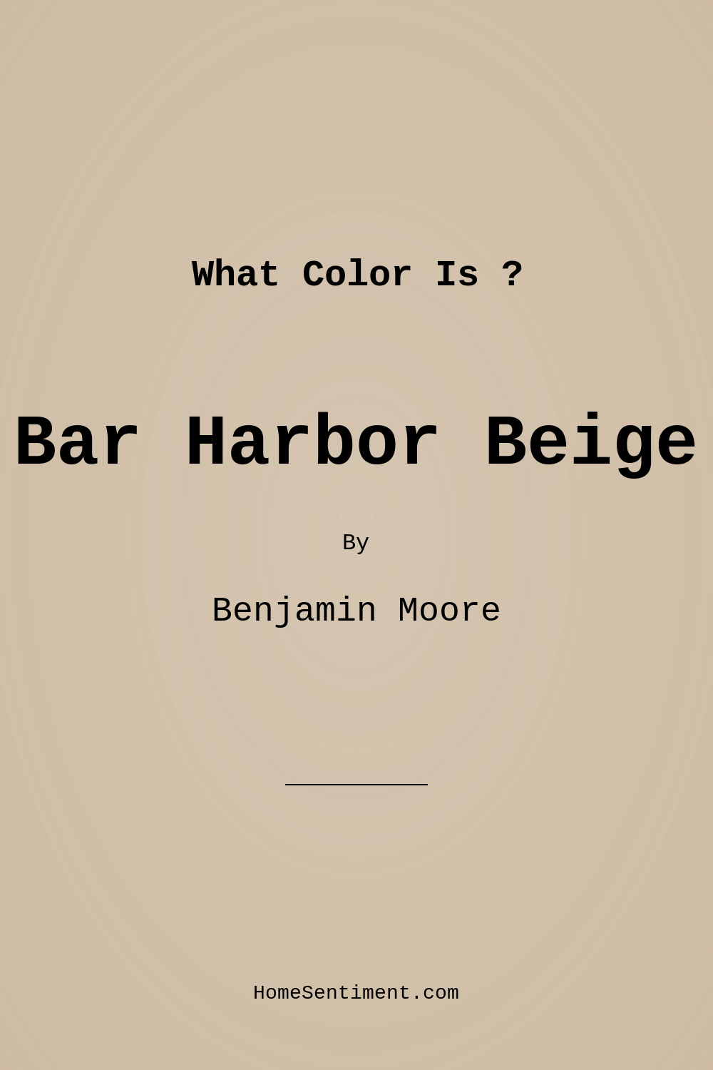 Bar Harbor Beige 1032 by Benjamin Moore