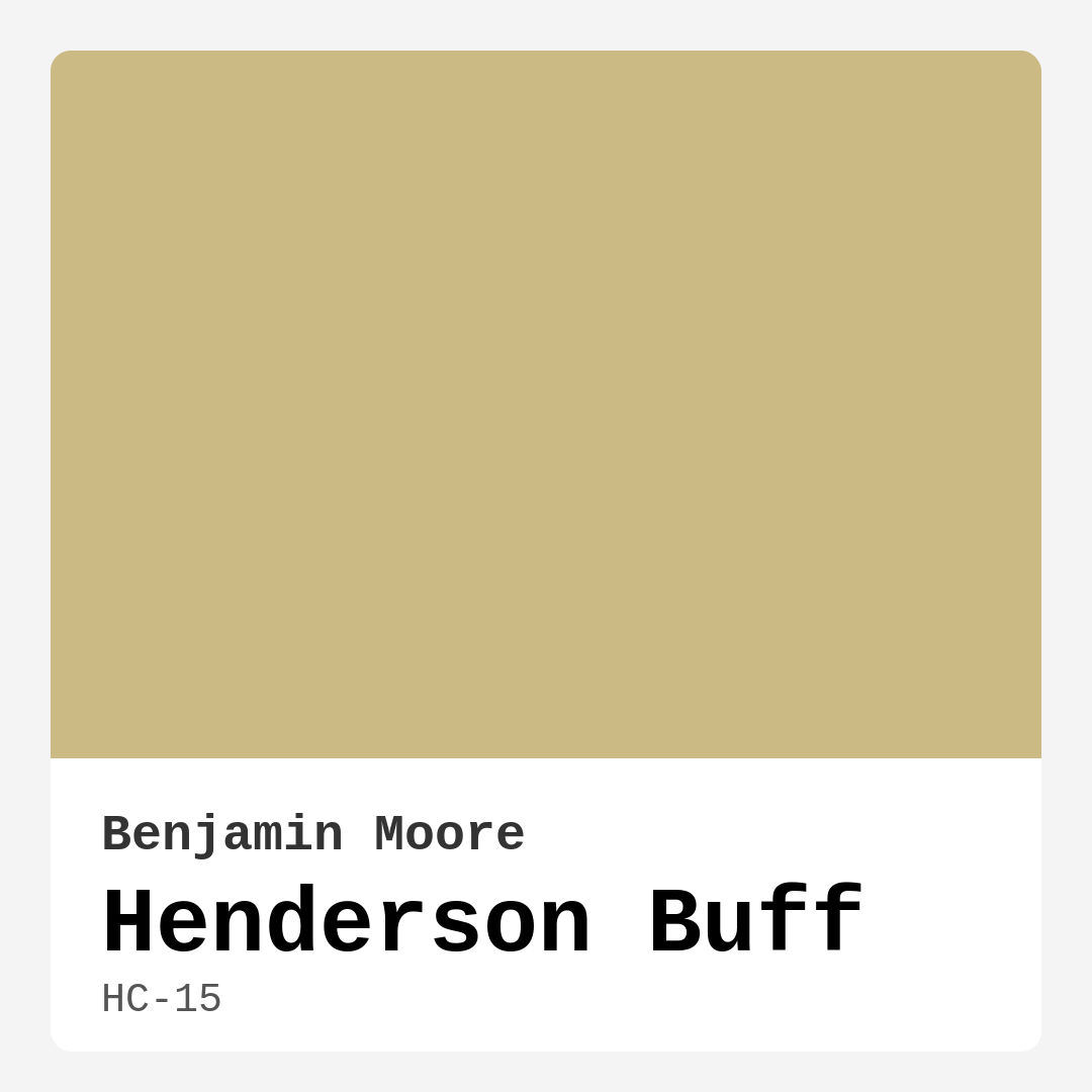 Henderson Buff HC-15 by Benjamin Moore