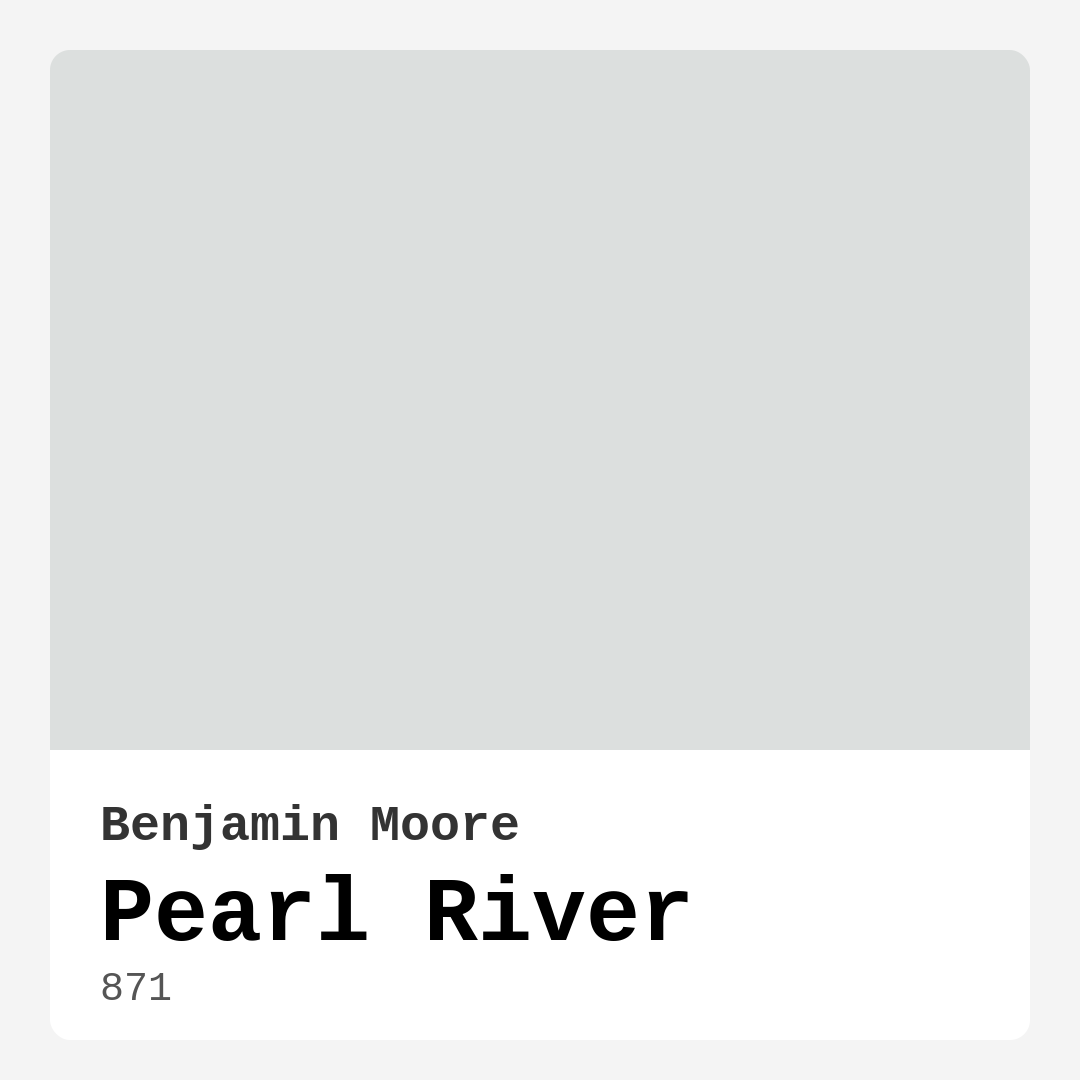 Benjamin Moore Pearl River 871 Real Images