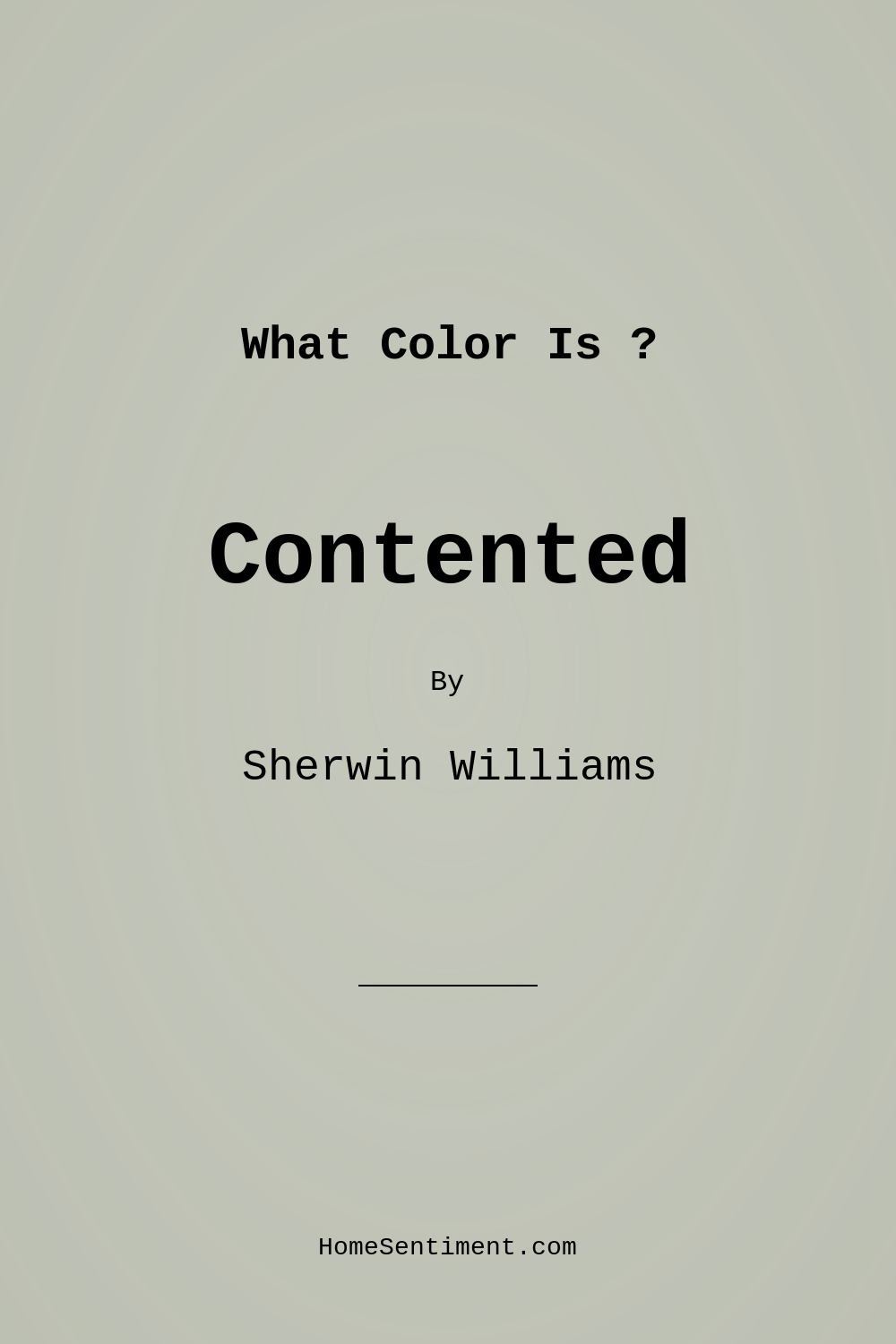 Contented SW 6191 by Sherwin Williams