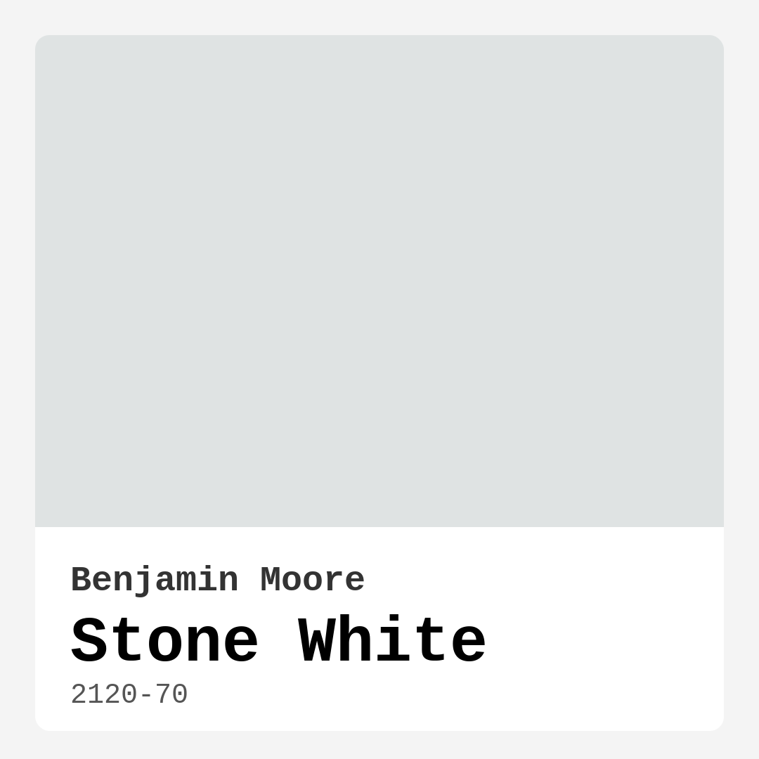 Benjamin Moore Stone White 2120-70 Real Images