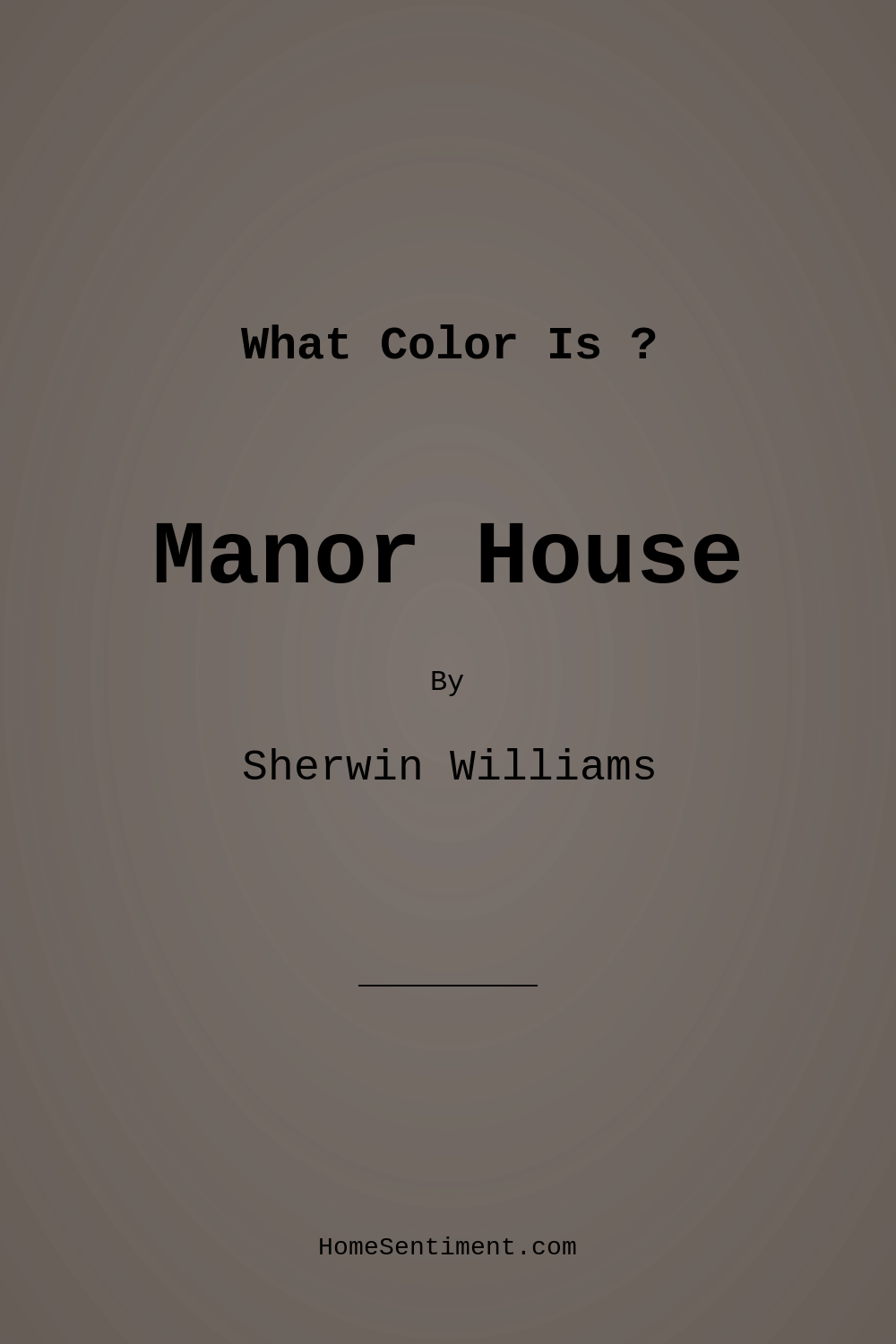 Manor House SW 7505 by Sherwin Williams