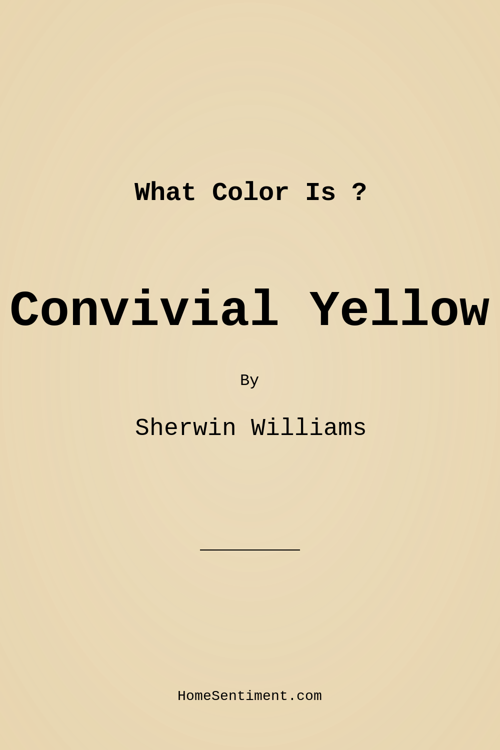 Convivial Yellow SW 6393 by Sherwin Williams