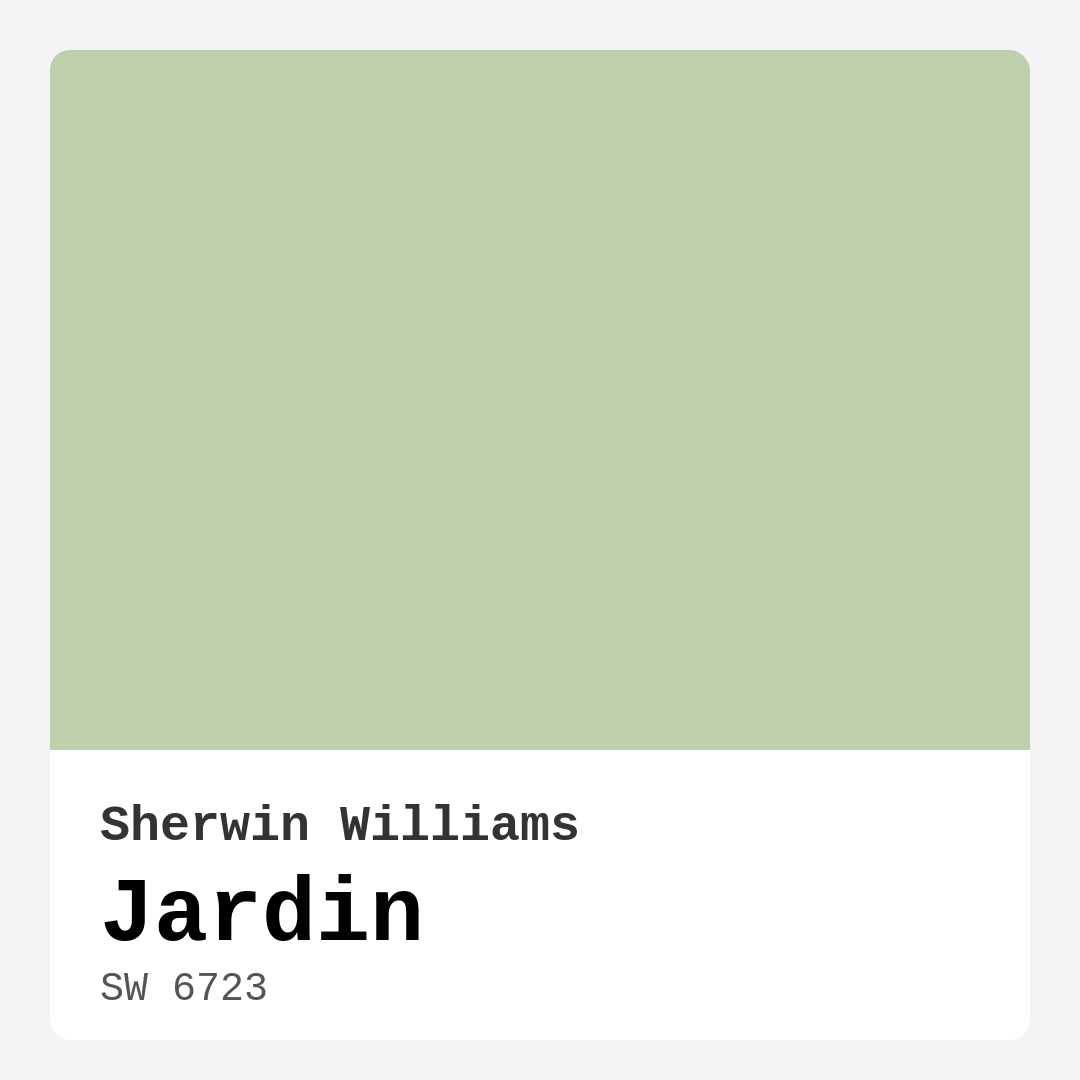 Jardin SW 6723 by Sherwin Williams