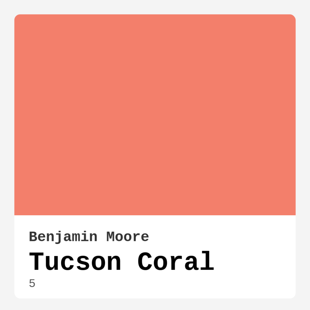 Tucson Coral 5 by Benjamin Moore