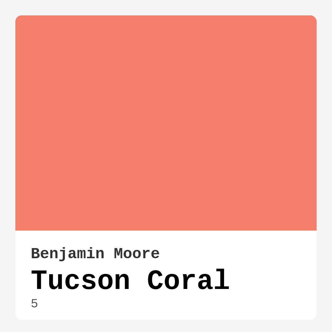 Tucson Coral 5 by Benjamin Moore