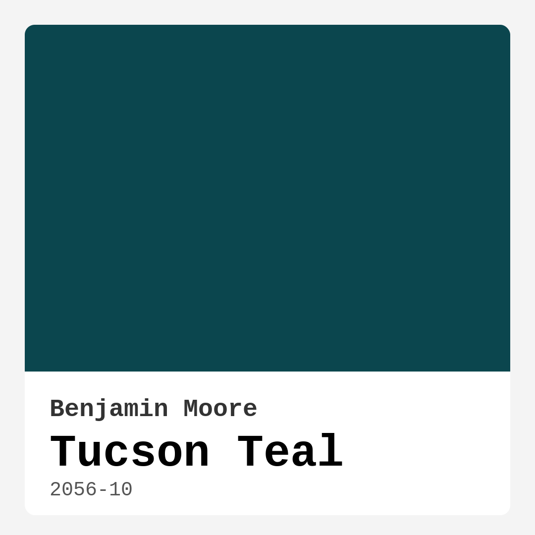Tucson Teal 2056-10 by Benjamin Moore
