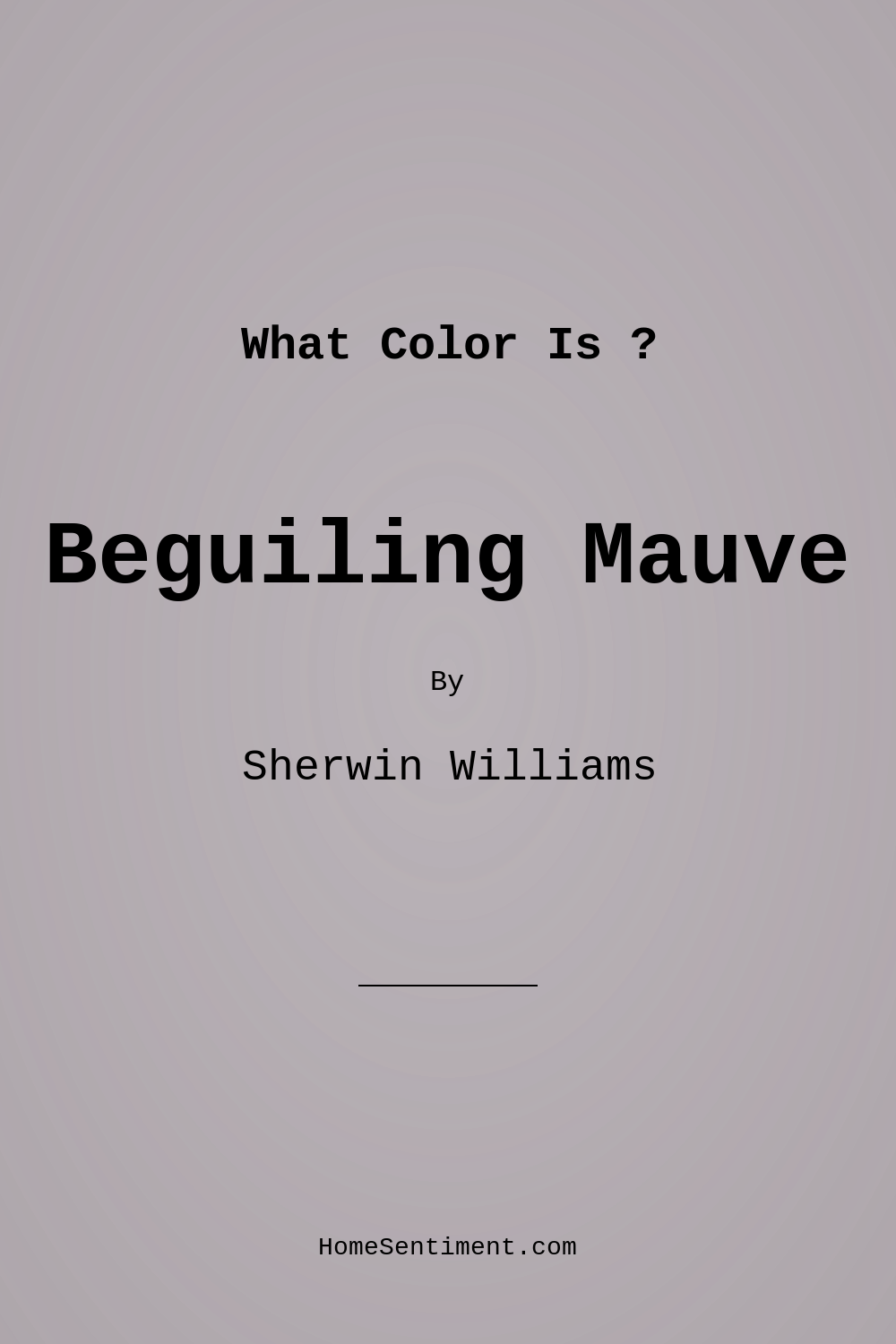Beguiling Mauve SW 6269 by Sherwin Williams
