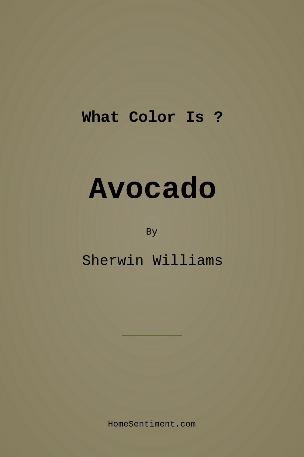 Avocado SW 2861 by Sherwin Williams