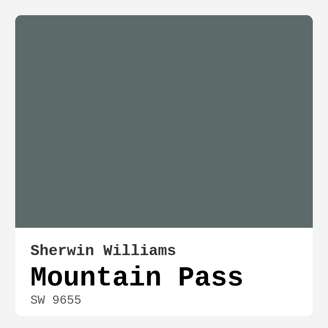 Sherwin Williams Mountain Pass SW 9655 Real Images