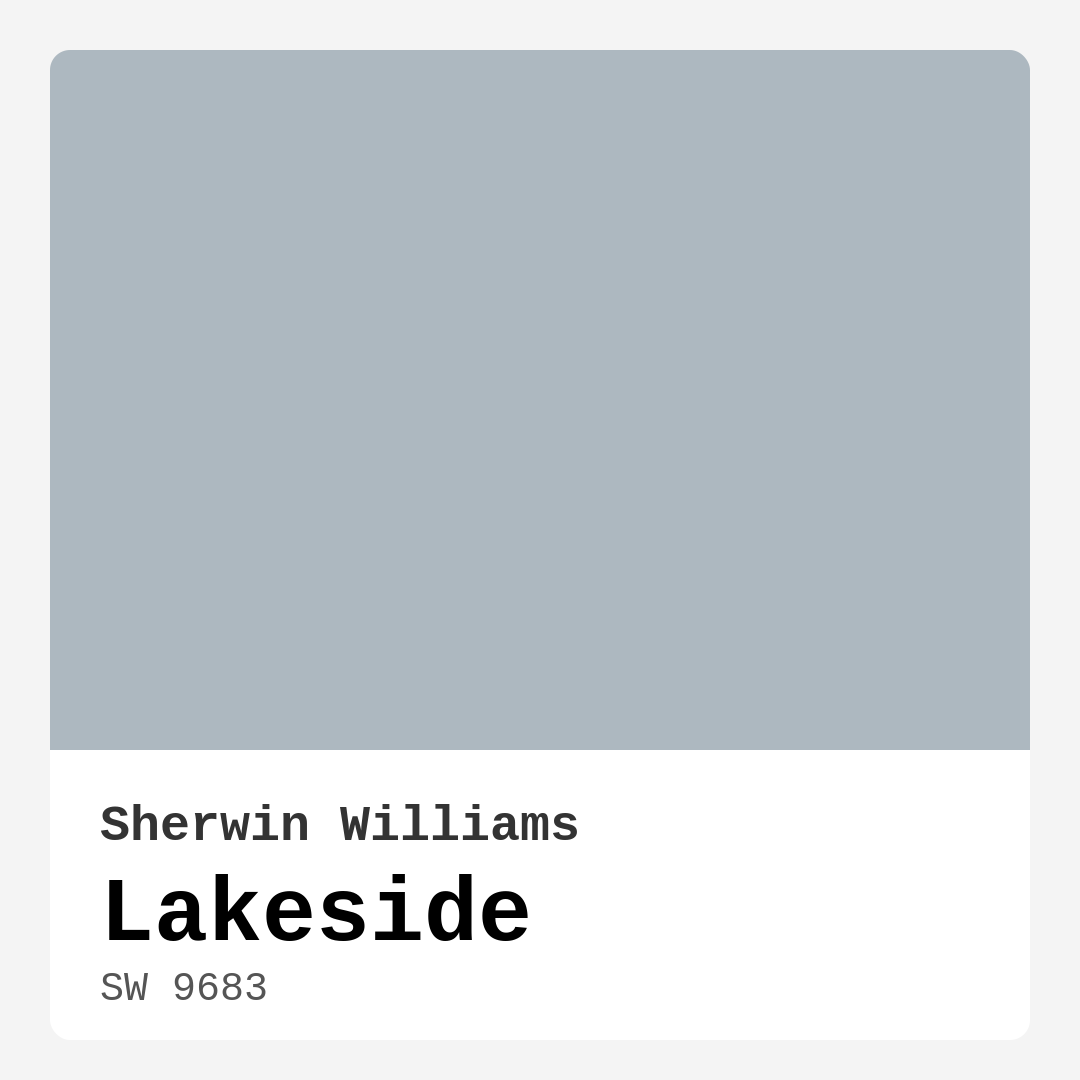 Lakeside SW 9683 by Sherwin Williams