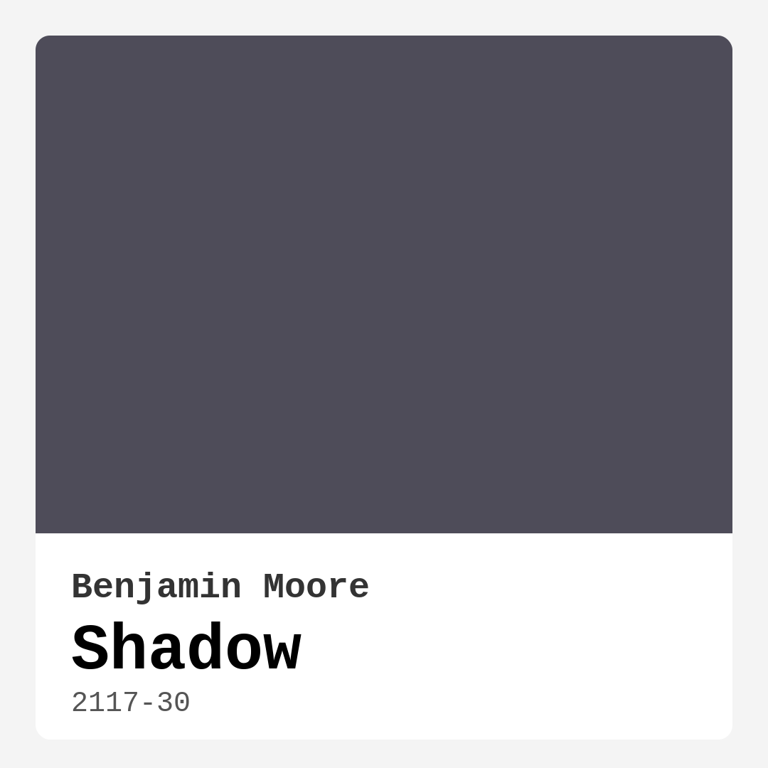Shadow 2117-30 by Benjamin Moore