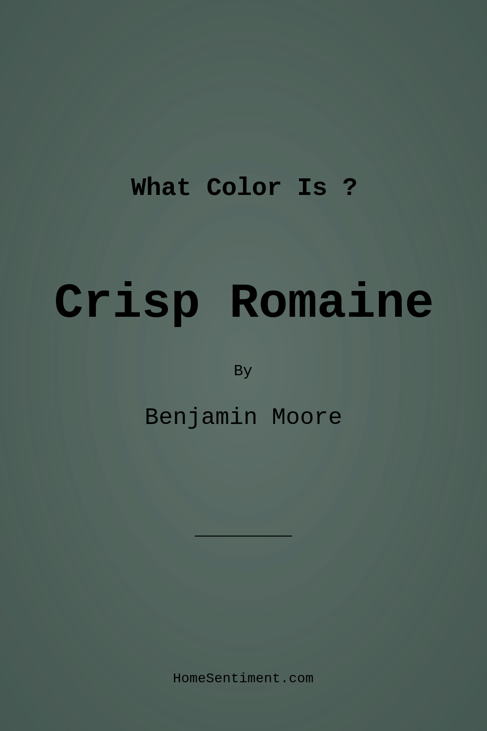 Crisp Romaine 686 by Benjamin Moore