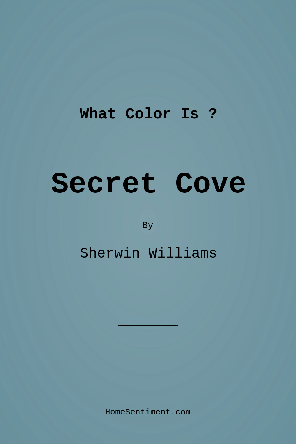 Secret Cove SW 9058 by Sherwin Williams