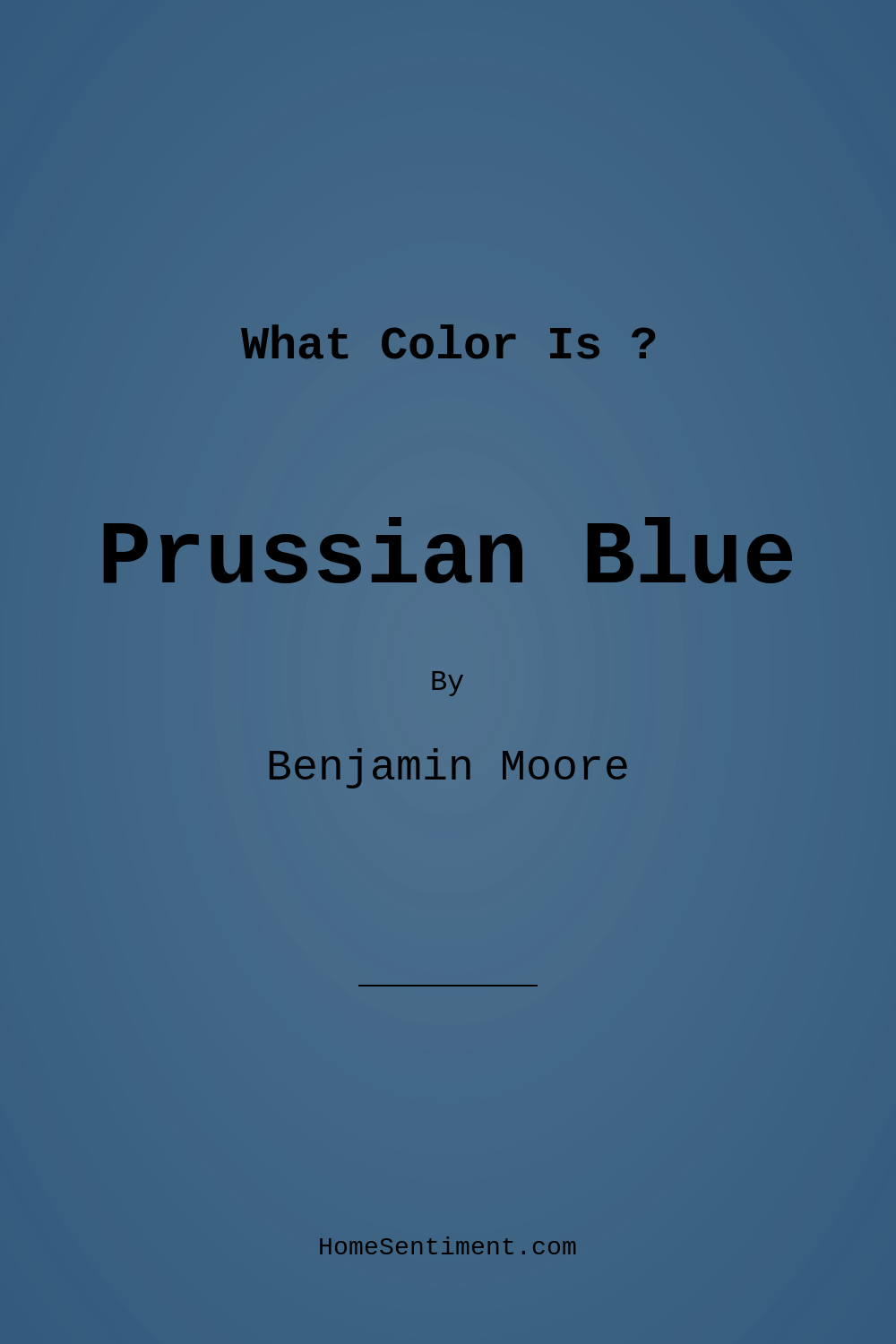 Prussian Blue CW-625 by Benjamin Moore