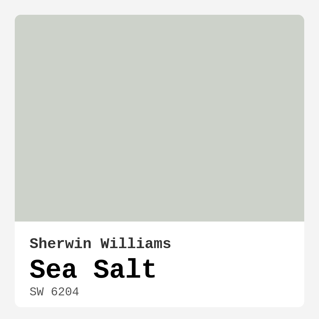 Sea Salt SW 6204 by Sherwin Williams