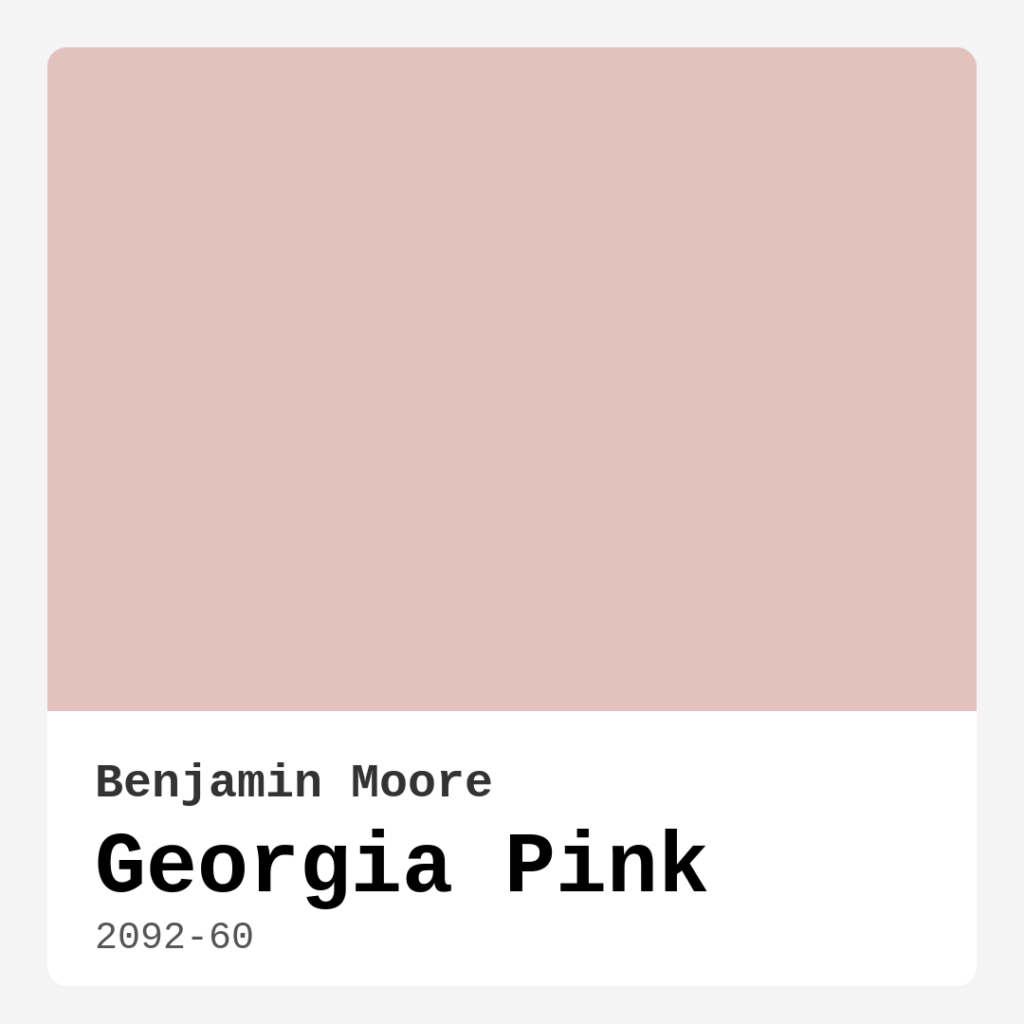 Georgia Pink 2092-60 by Benjamin Moore